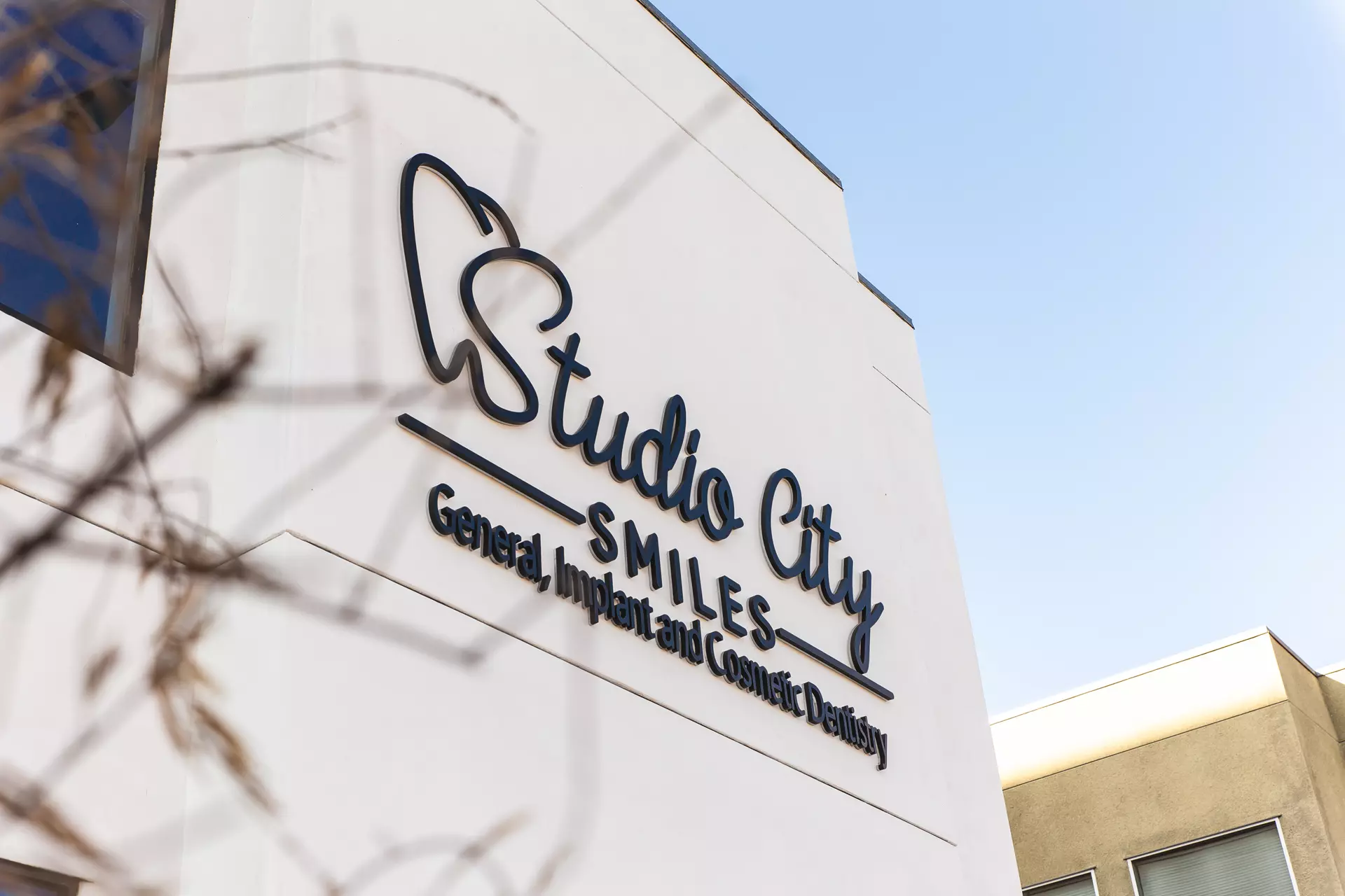 Studio City Smiles exterior signage